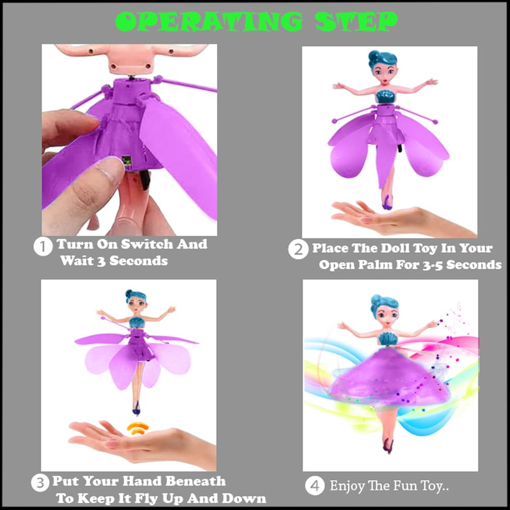 Flying Fairy Princess Doll Hand Sensor Toy