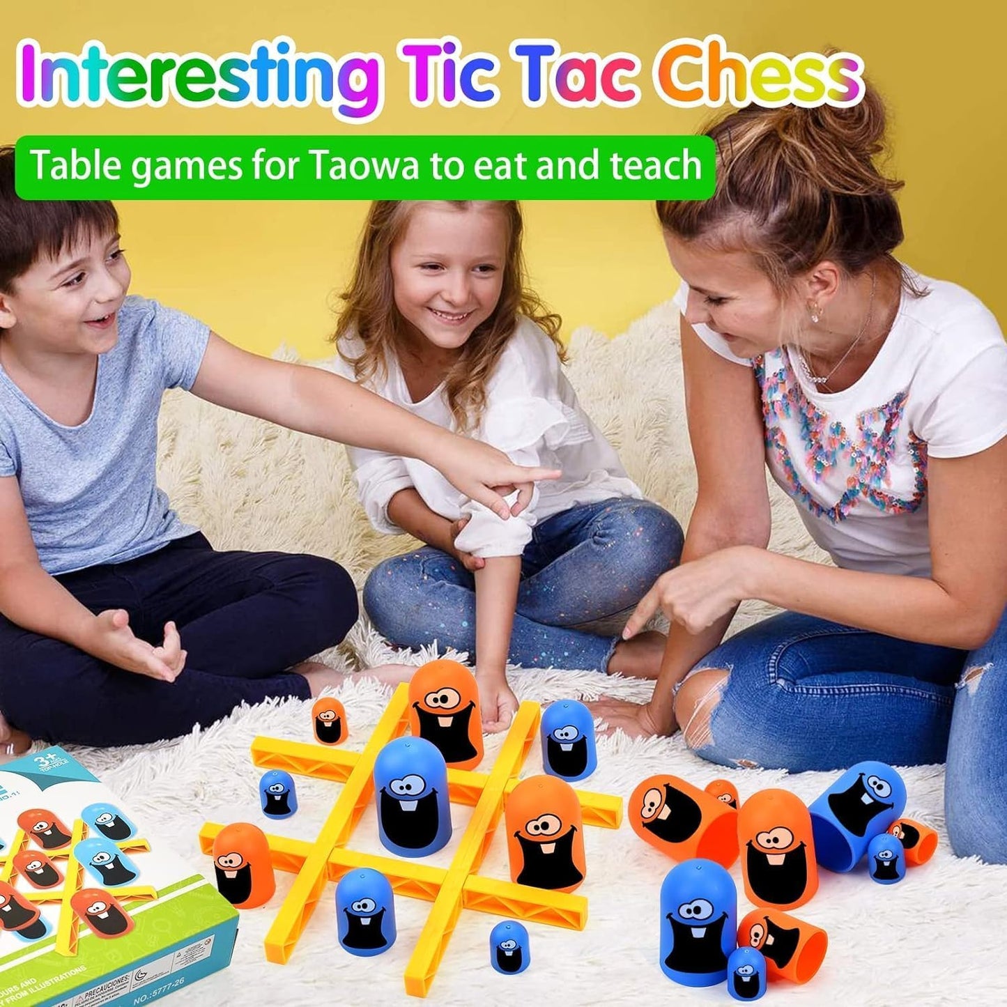Tic Tac Toe Board Game Strategy Board Games Brain Development Gobble Stack Mind Challenging Game