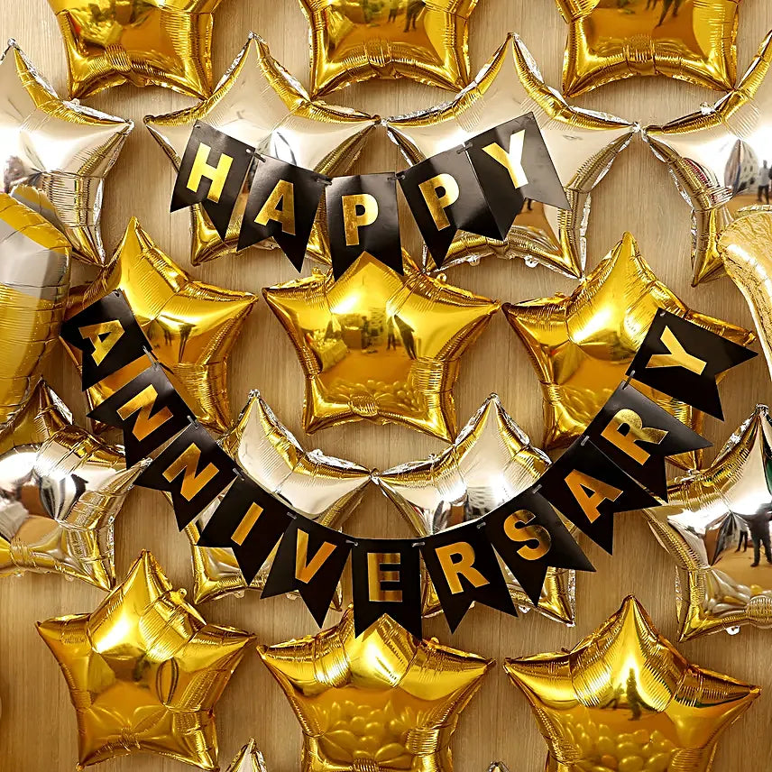 Gold Silver Anniversary Décor