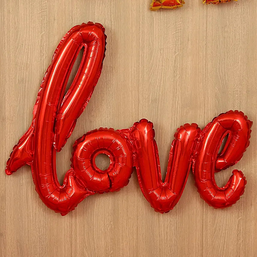 Red Themed Birthday Balloon Décor