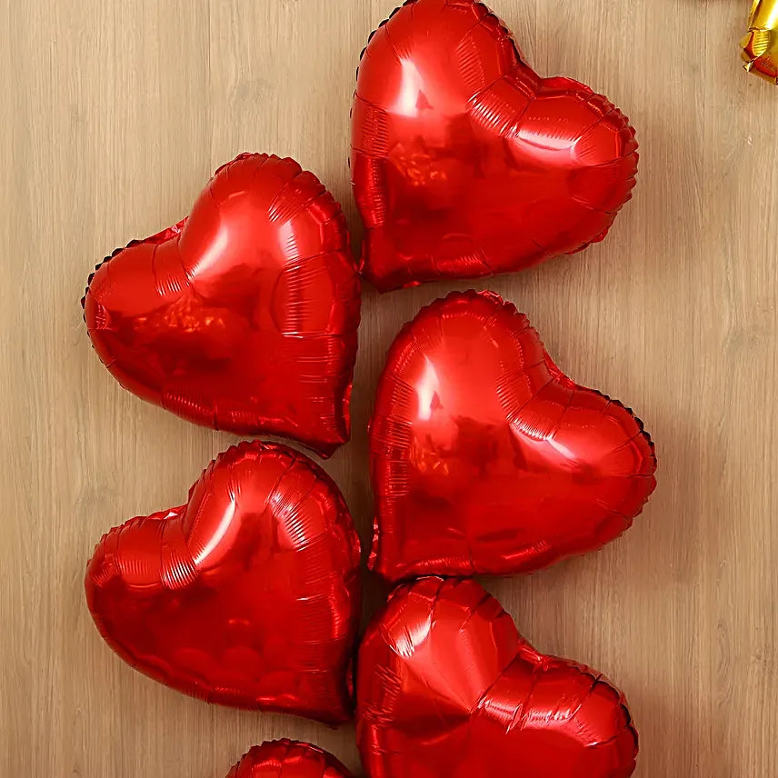 Red Themed Birthday Balloon Décor