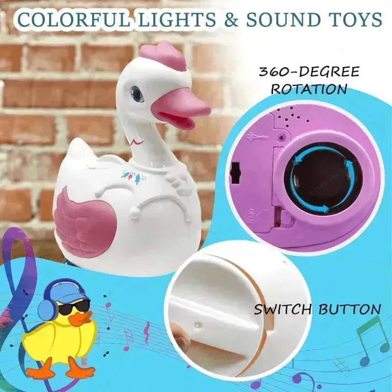 Very Lovely Egg Laying Electric Crawling Goose Toy for Kids
