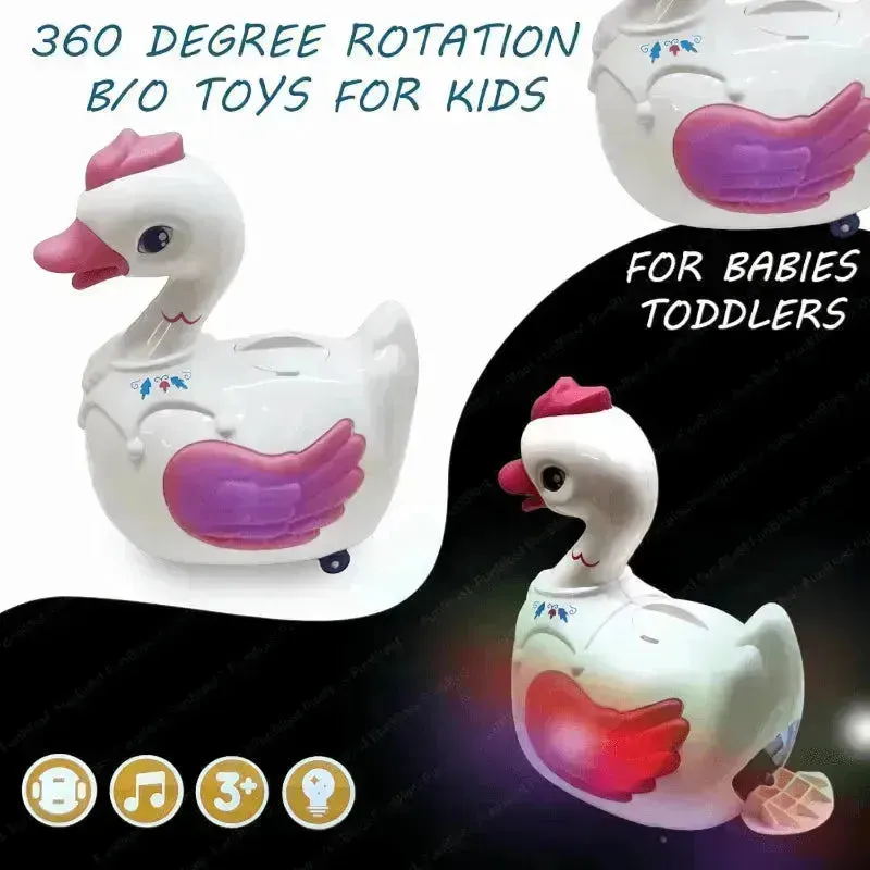 Very Lovely Egg Laying Electric Crawling Goose Toy for Kids