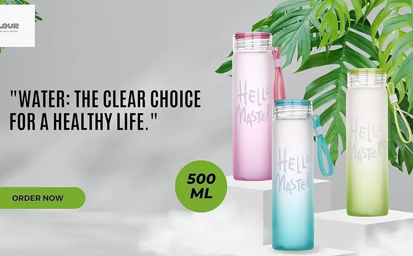Hello Master Colourful Slim Water Bottle