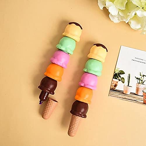5 in 1 Ice Cream Shape Highlighter Pens