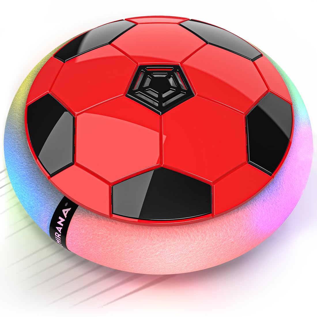 Floating Hover Football with Colorful Flash Light Effect, Indoor Floating Hoverball Soccer