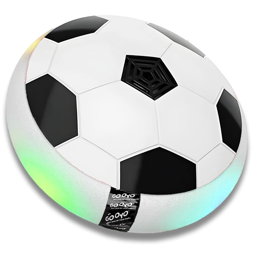 Floating Hover Football with Colorful Flash Light Effect, Indoor Floating Hoverball Soccer