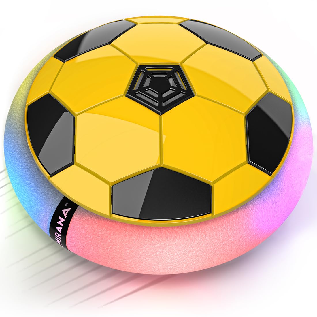 Floating Hover Football with Colorful Flash Light Effect, Indoor Floating Hoverball Soccer