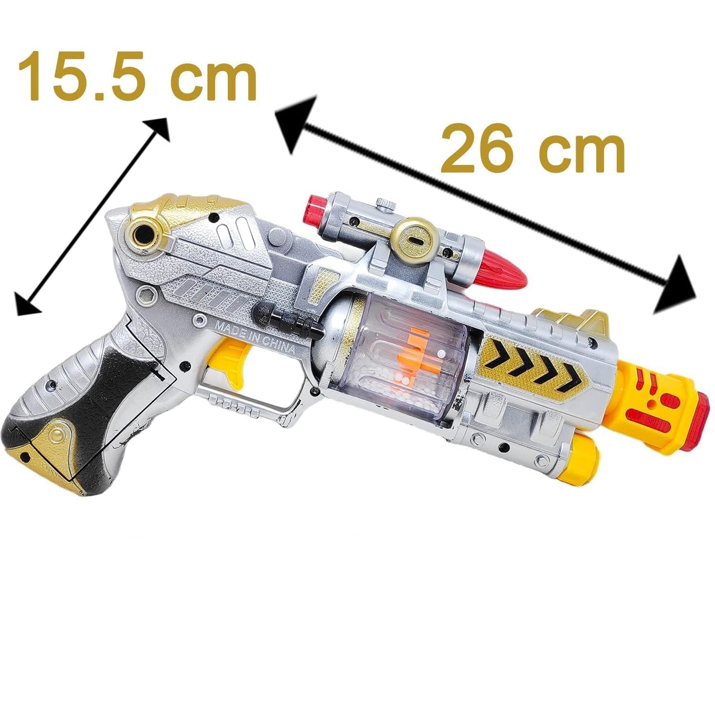 Ultra Cool Style Infrared Beam Laser Sound Gun with IC Sound and Flashing Top Lights