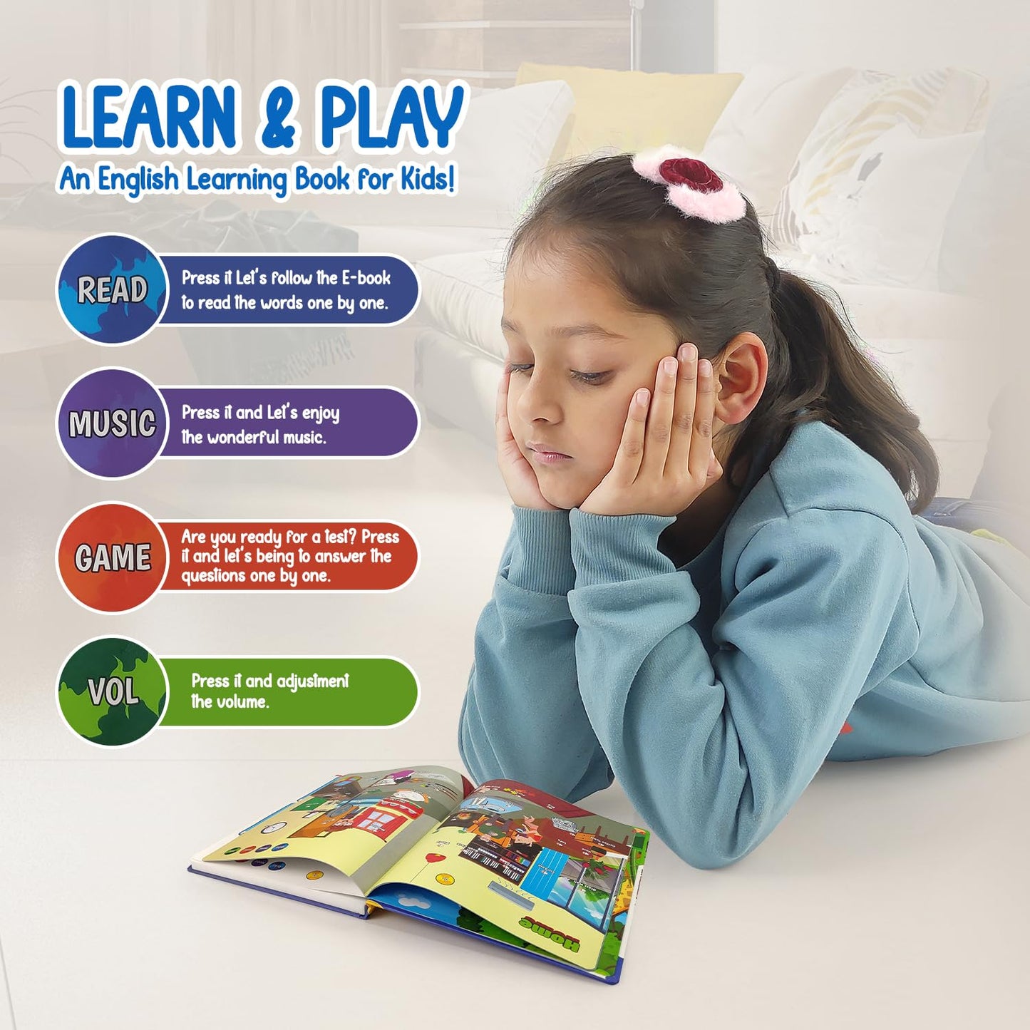 Learn & Play - An English Learning Book For Kids