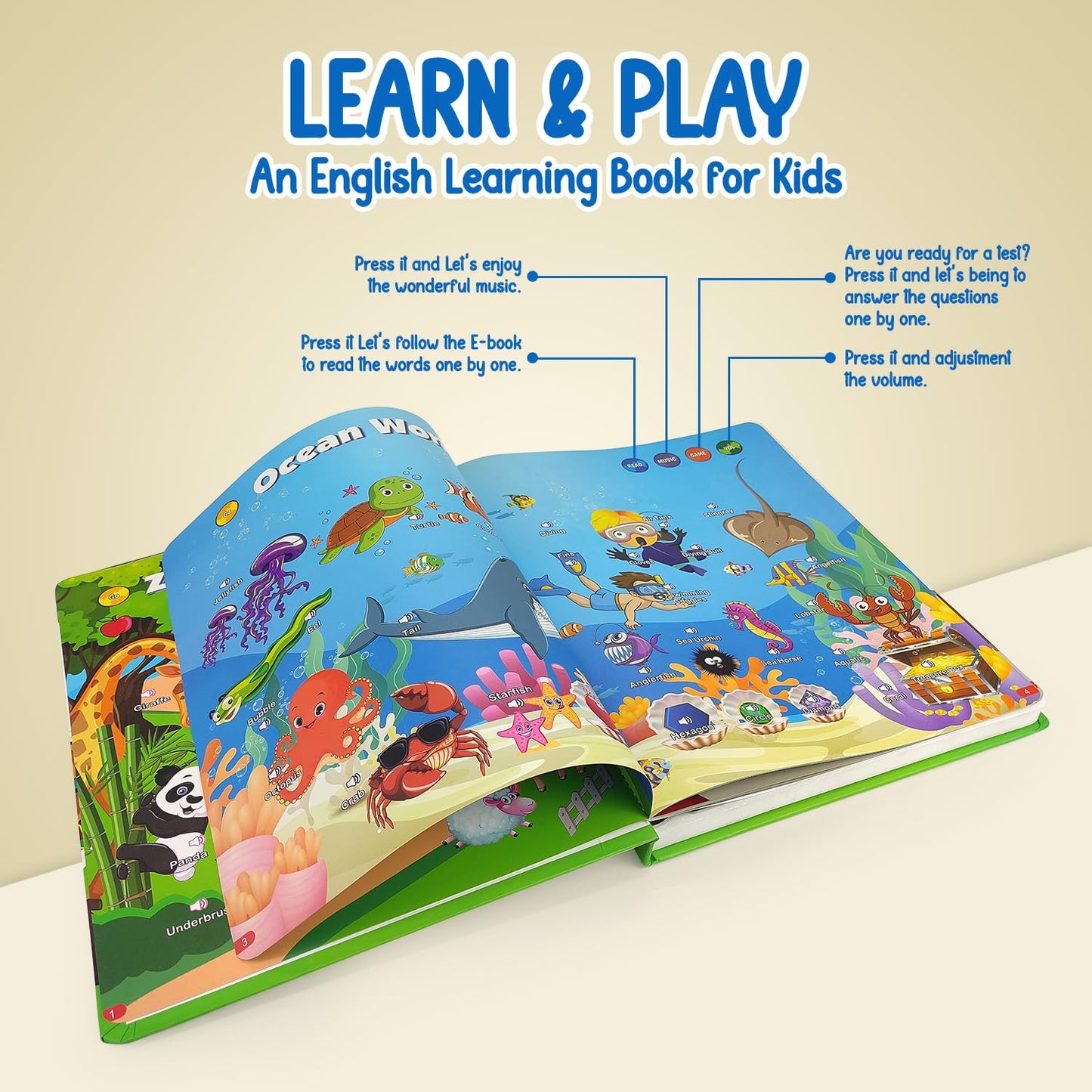 Learn & Play - An English Learning Book For Kids