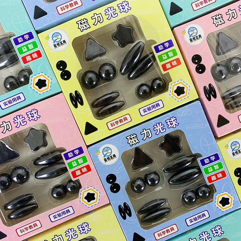 10 Pcs Fridge Magnetic Shapes and Balls Set Educational Toy for Kids