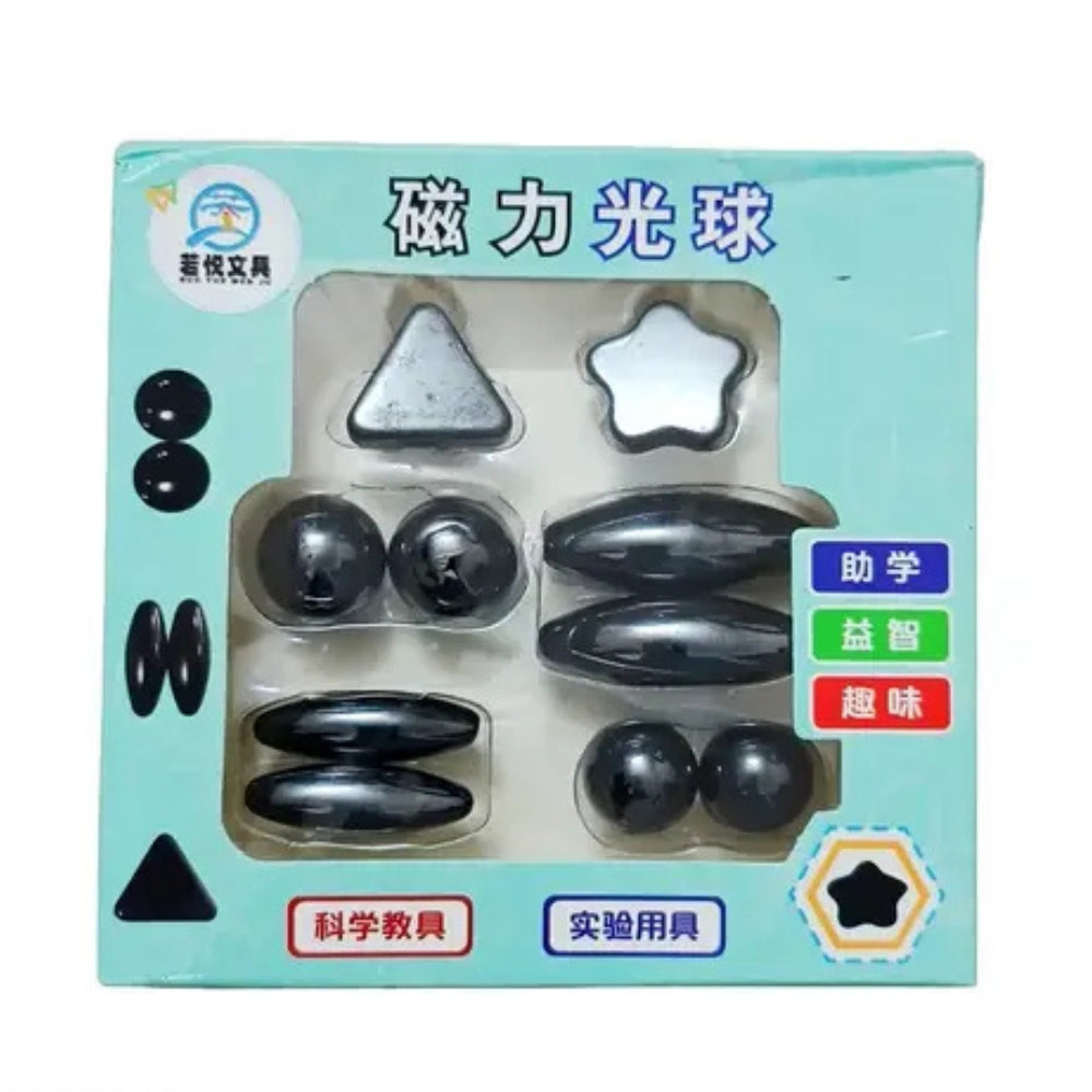 10 Pcs Fridge Magnetic Shapes and Balls Set Educational Toy for Kids