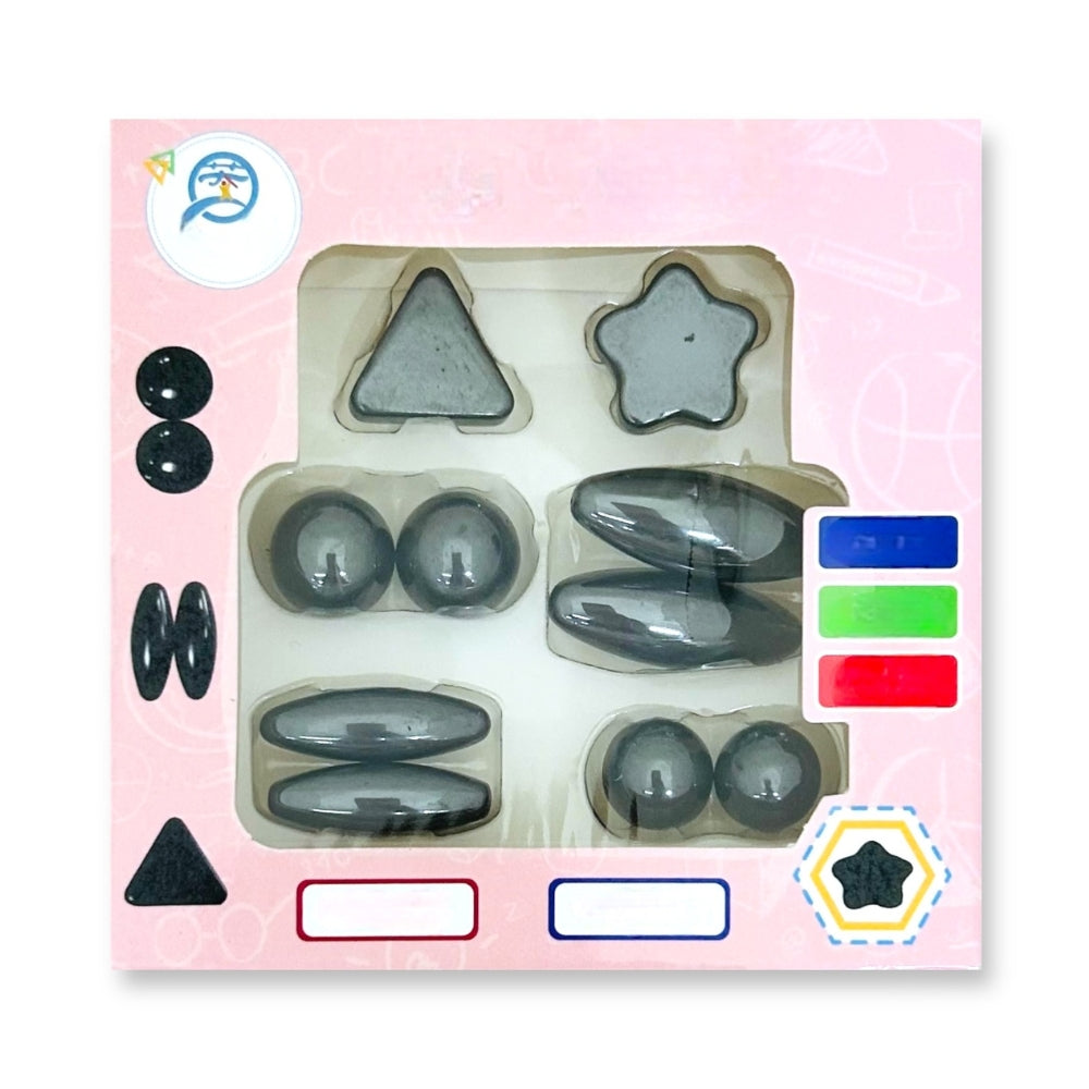 10 Pcs Fridge Magnetic Shapes and Balls Set Educational Toy for Kids