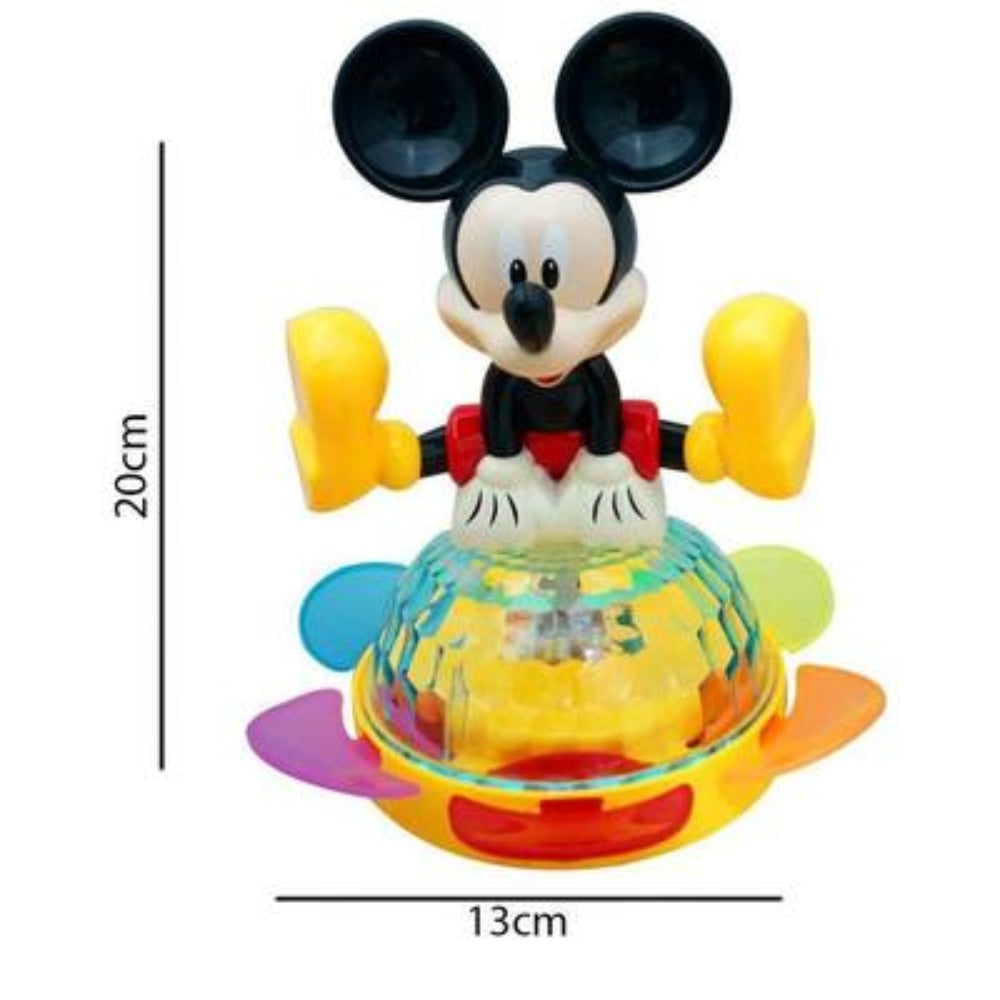 Ridhimani Whirl Electric 3D Light Micky Mouse Toy | 360 Degree Rotating Micky Mouse Toy (Red)