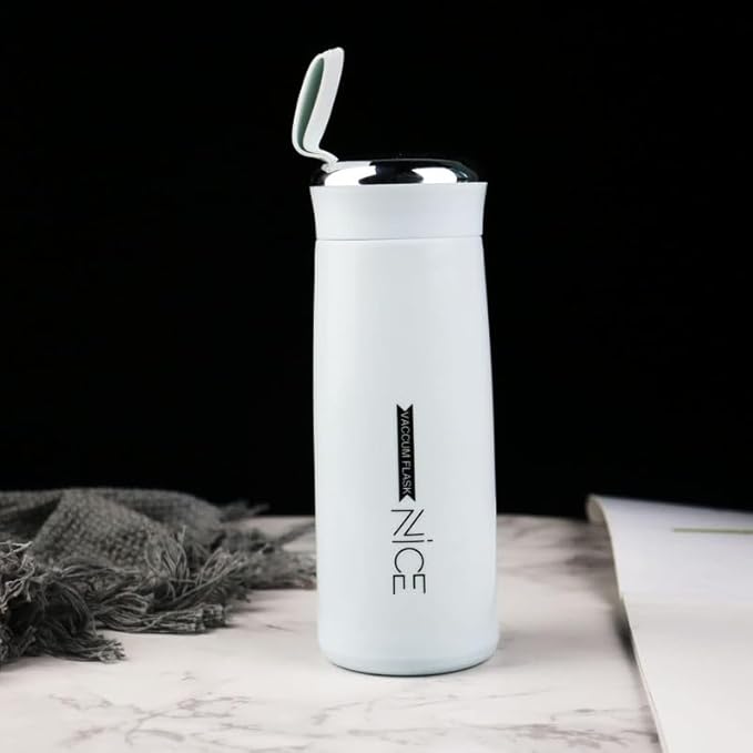 Nice Premium Glass & Plastic Water Bottle - 400ml