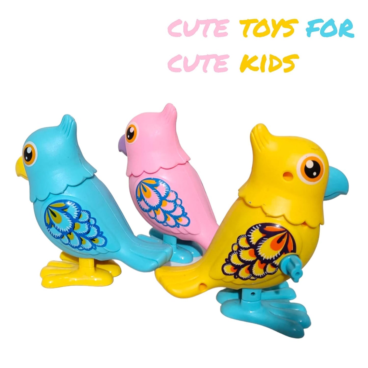 Mini Leaping Parrot Wind-up Happy Jumping Parrot Toy for Kids