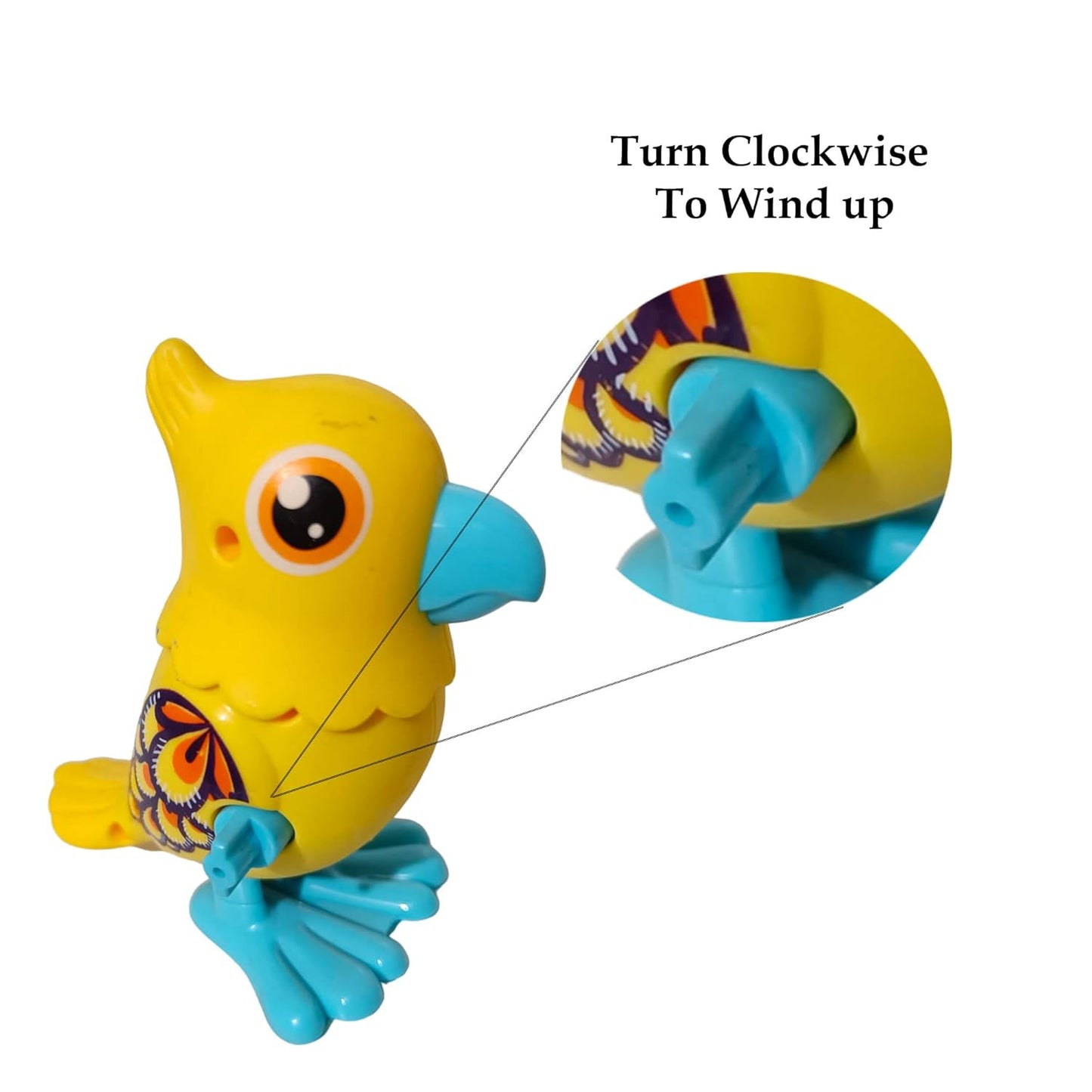 Mini Leaping Parrot Wind-up Happy Jumping Parrot Toy for Kids