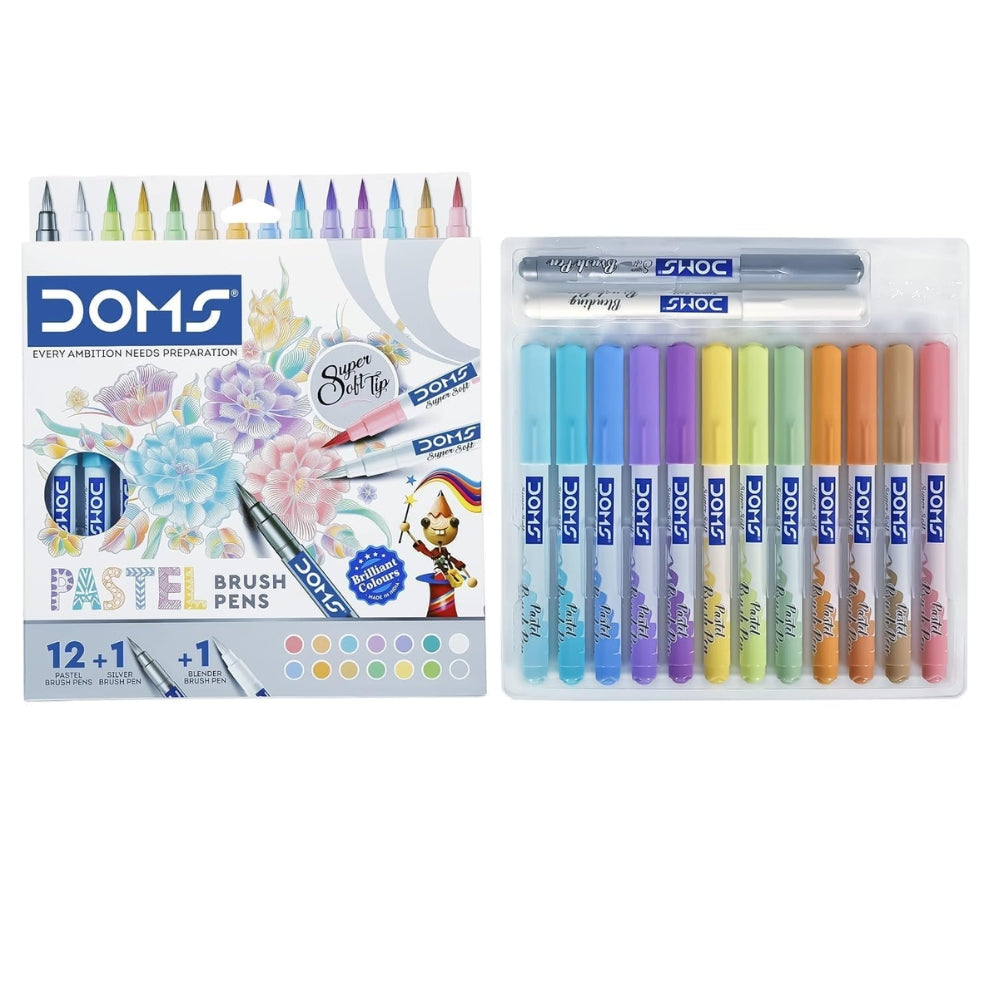 DOMS Pastel Brush Pen 14 Shades