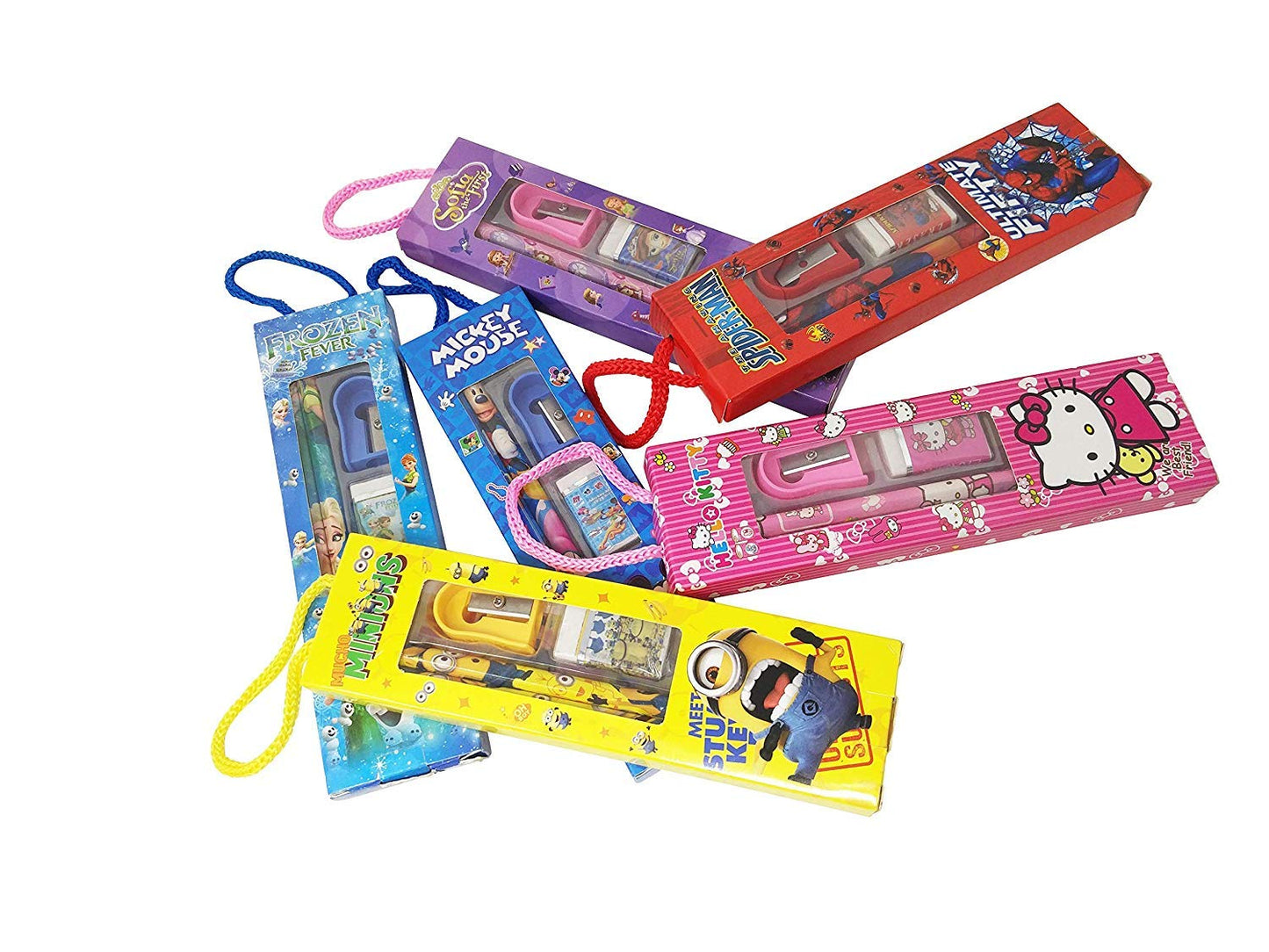 Stationery Set 8010 - (Unicorn, Frozen, Sofia, Princess, Micky Mouse, Kitty, Spiderman, Minions)