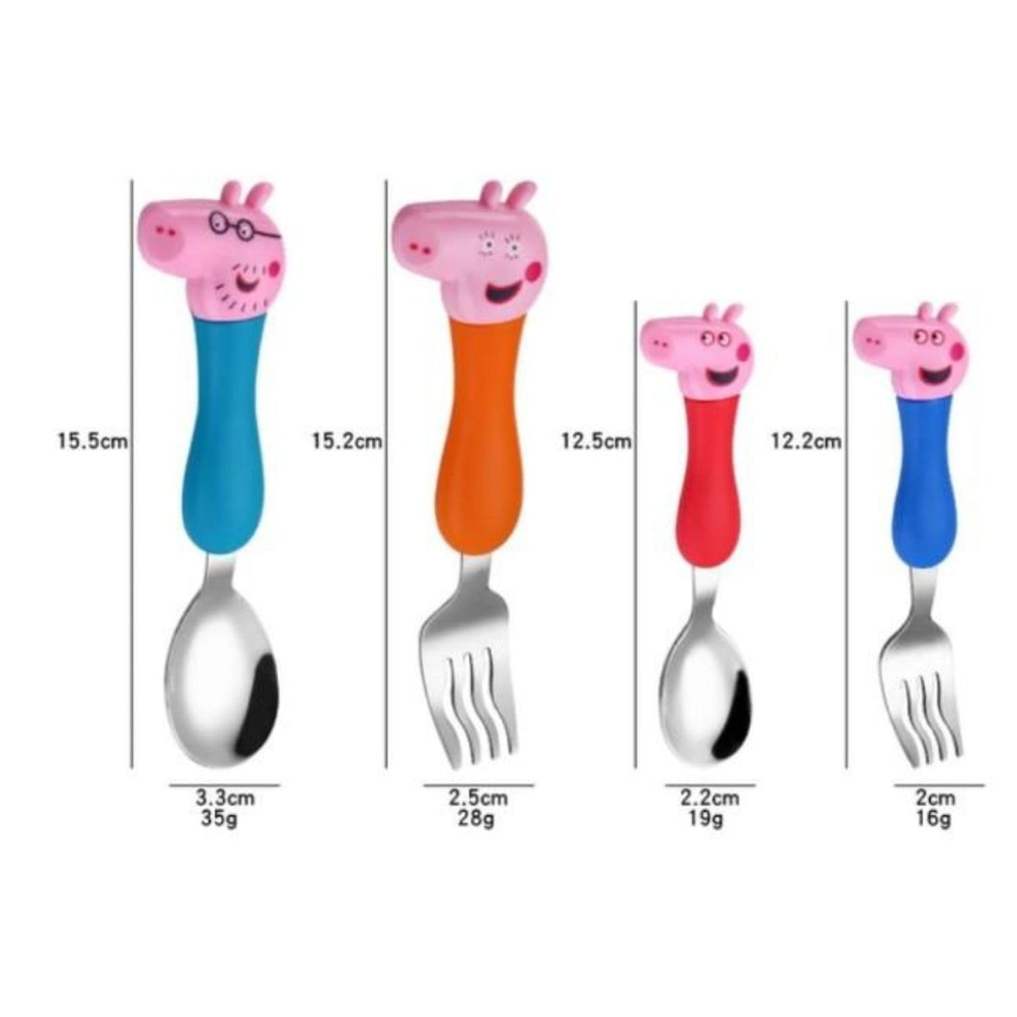 Peppa Pig Stainless Steel Cutlery Set for Kids