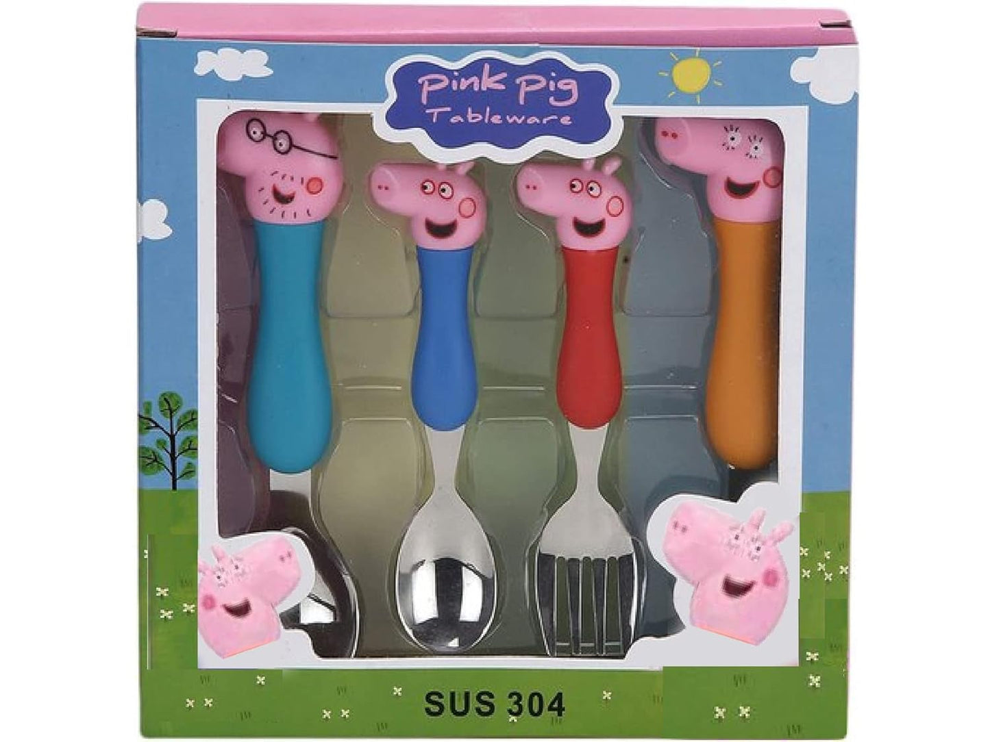 Peppa Pig Stainless Steel Cutlery Set for Kids