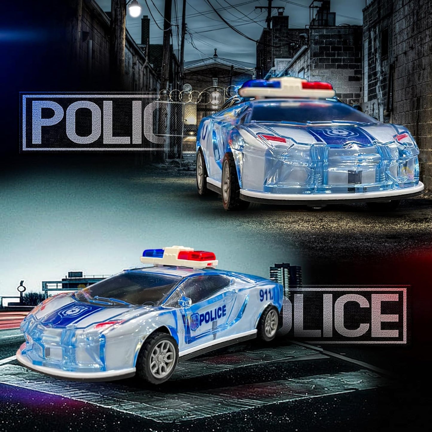 City Guard Push and Go Police Car Toy for Kids