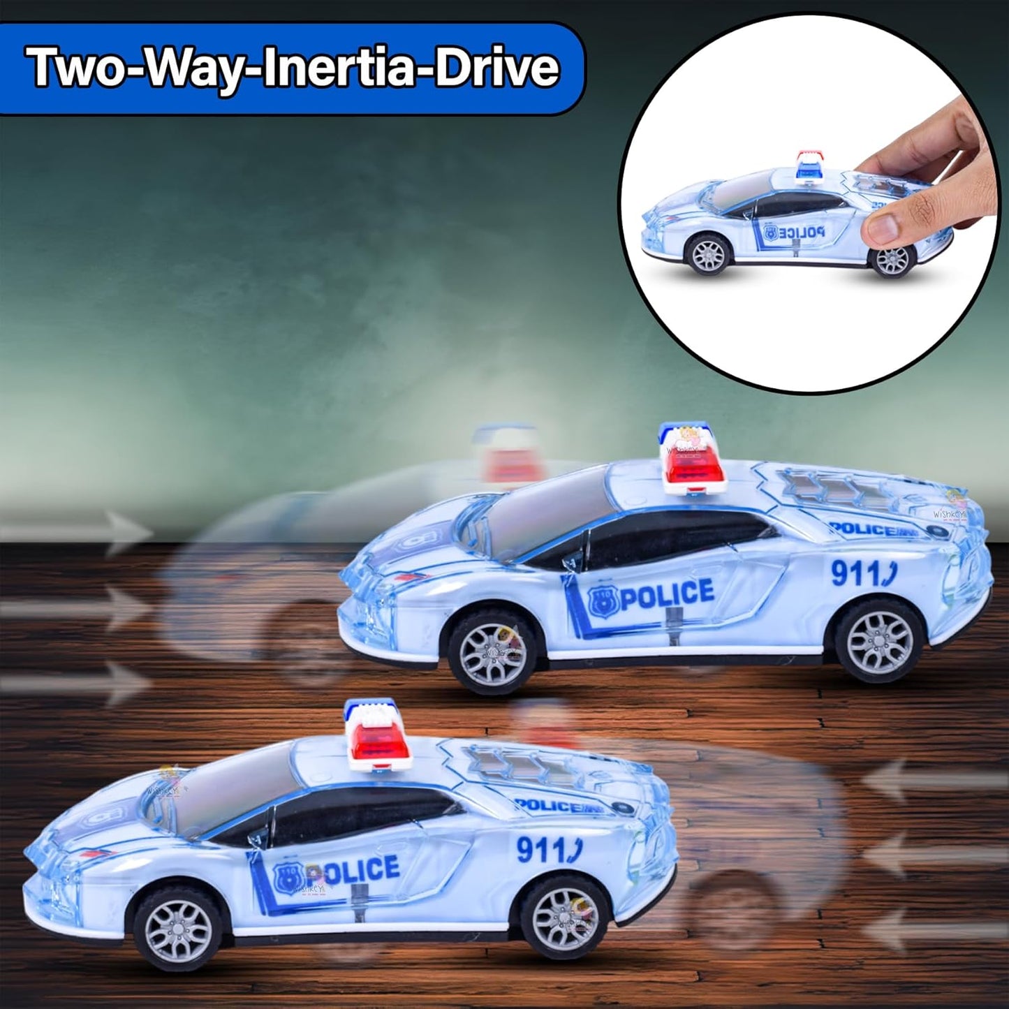 City Guard Push and Go Police Car Toy for Kids