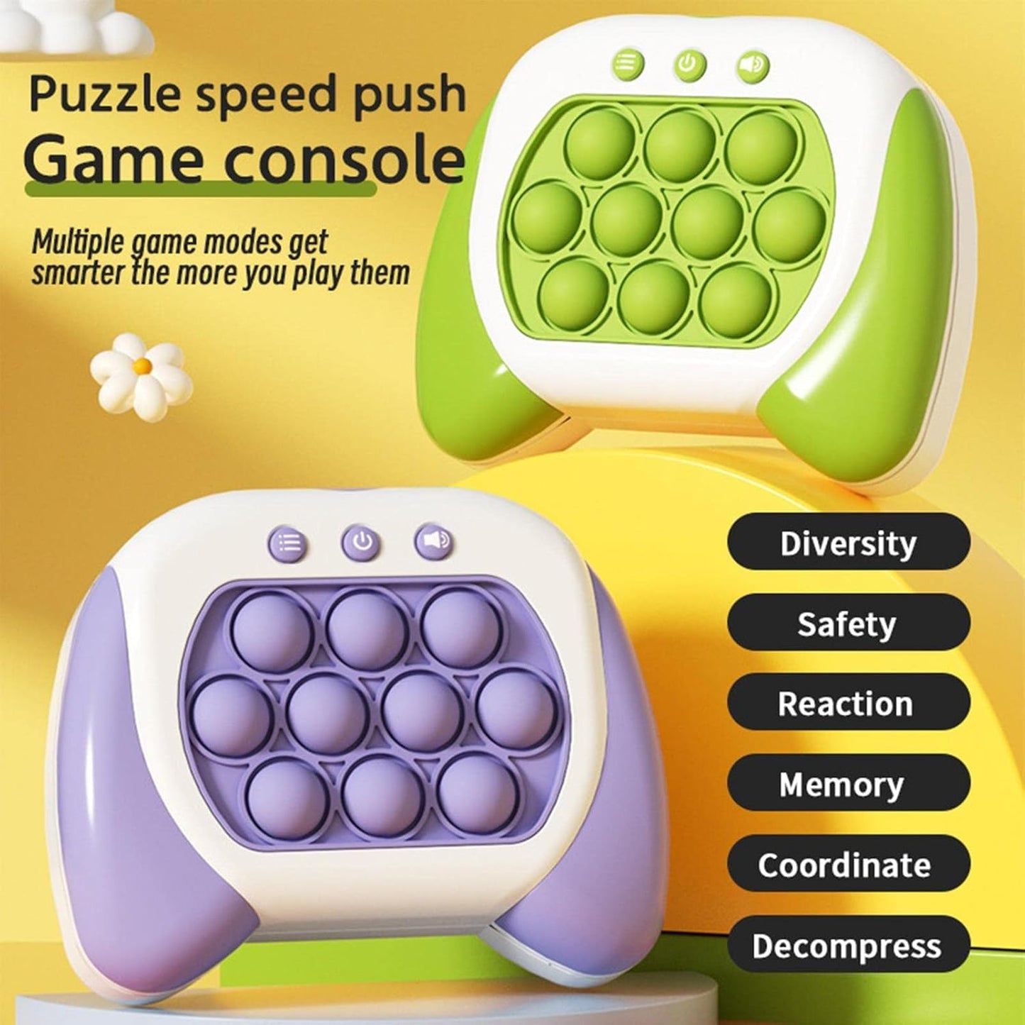 Pop It Fidget Toy | Stress Relief Sensory Pop It Toy for Kids and Adults