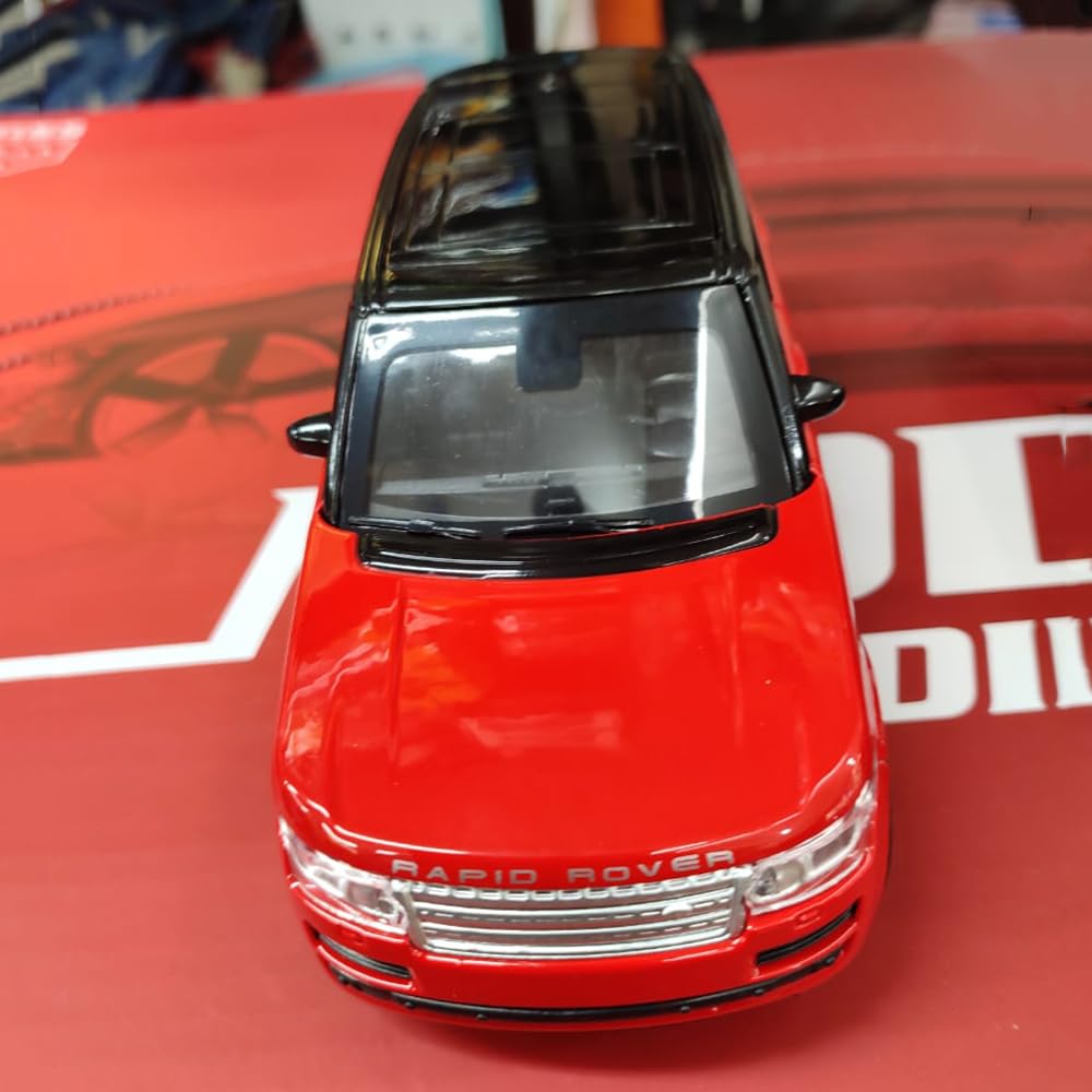 Diecast Metal Car 1:32 Range Rover Die Cast Metal Toy Car Model Car Light Sound Pullback Openable Door Car For Kids Truck Cars