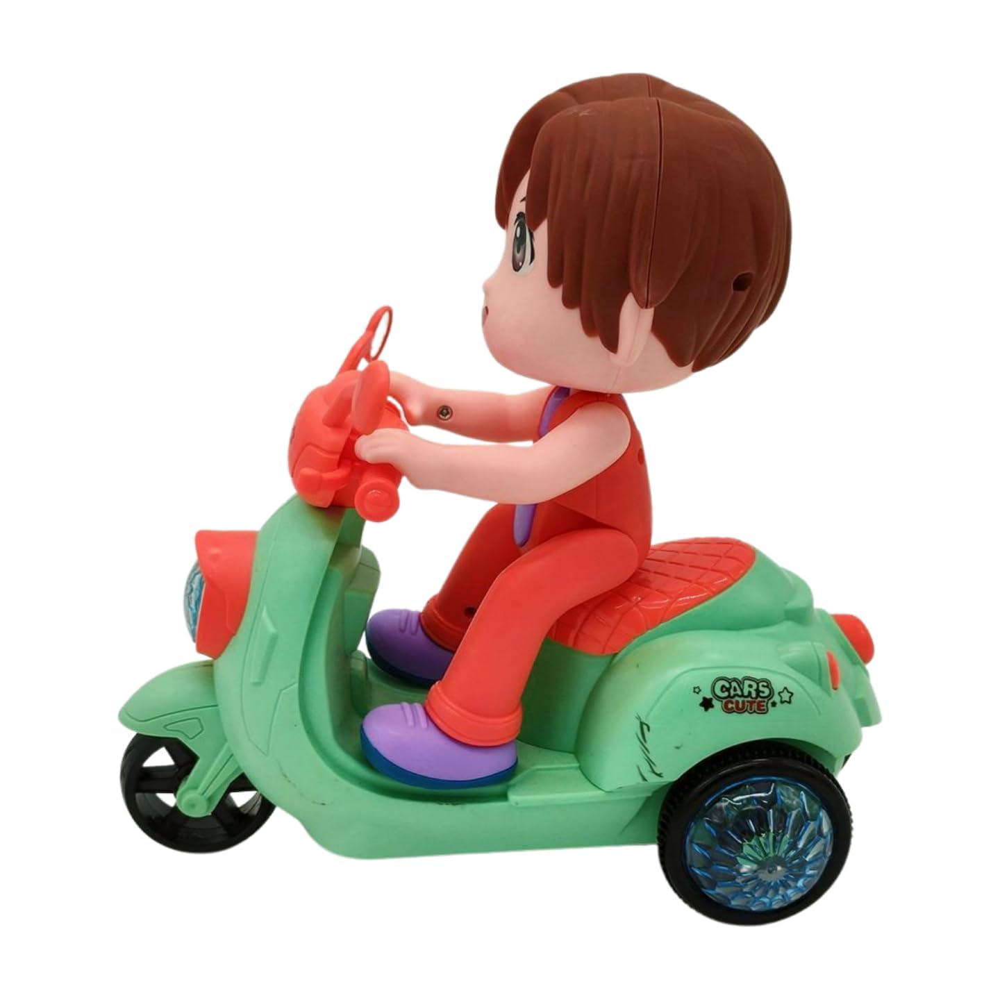 Stunt Scooter Boy Bump & Go 360 Degree Rotating Tricycle Scooter Motorcycle Toy