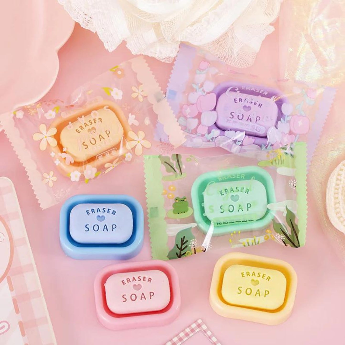 Cutebear Mini Soap Eraser Rubber for Kids