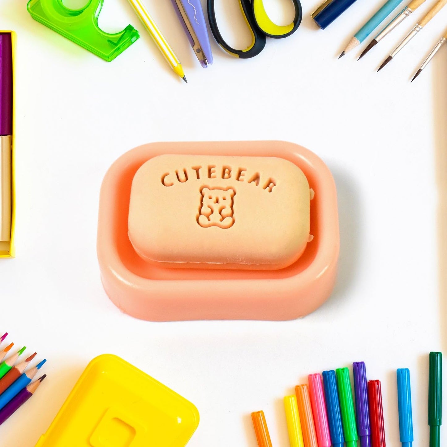 Cutebear Mini Soap Eraser Rubber for Kids