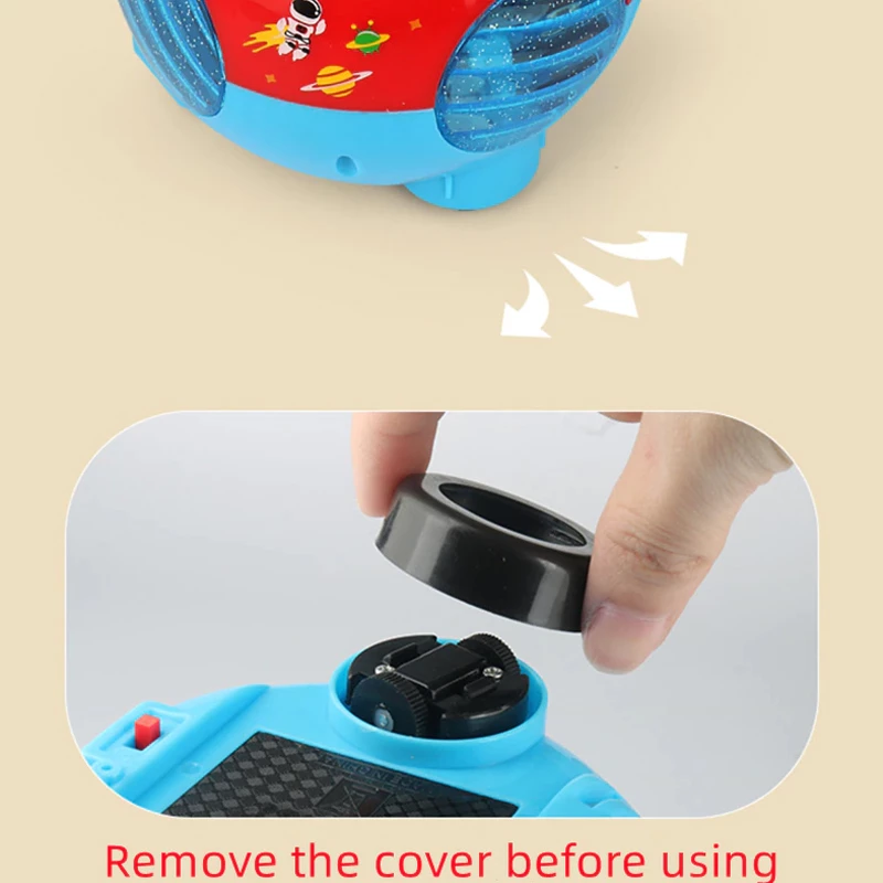 360 Degree Rotating Electronic Astronaut Space Robot Toy for Kids with Music & Light