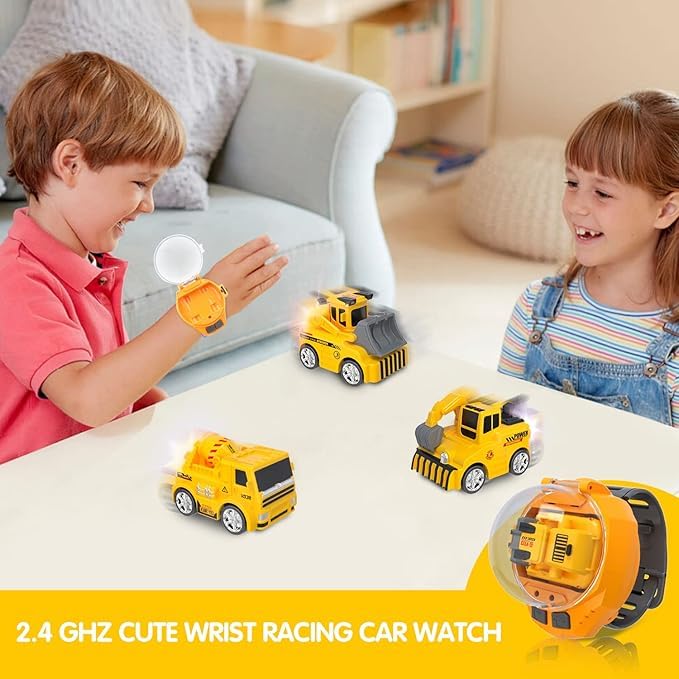 Mini Wrist Watch Remote Control Truck Bulldozer Toy for Kids