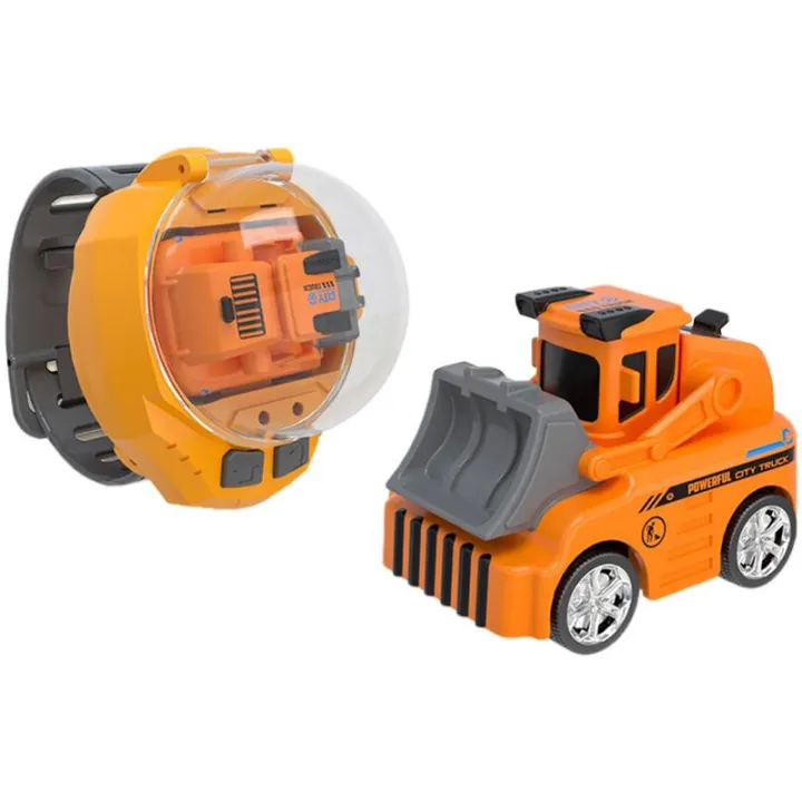 Mini Wrist Watch Remote Control Truck Bulldozer Toy for Kids