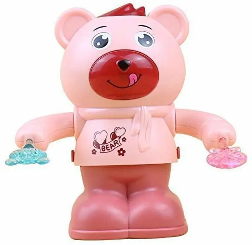 Tumble Teddy Spinning Rolling Dancing Rotating Flipping Bear Musical Toy for Kids