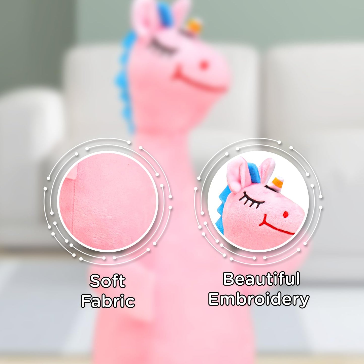 Dancing Talking Unicorn Soft Toy for Kids, Wriggle & Singing Recording Plush Toy