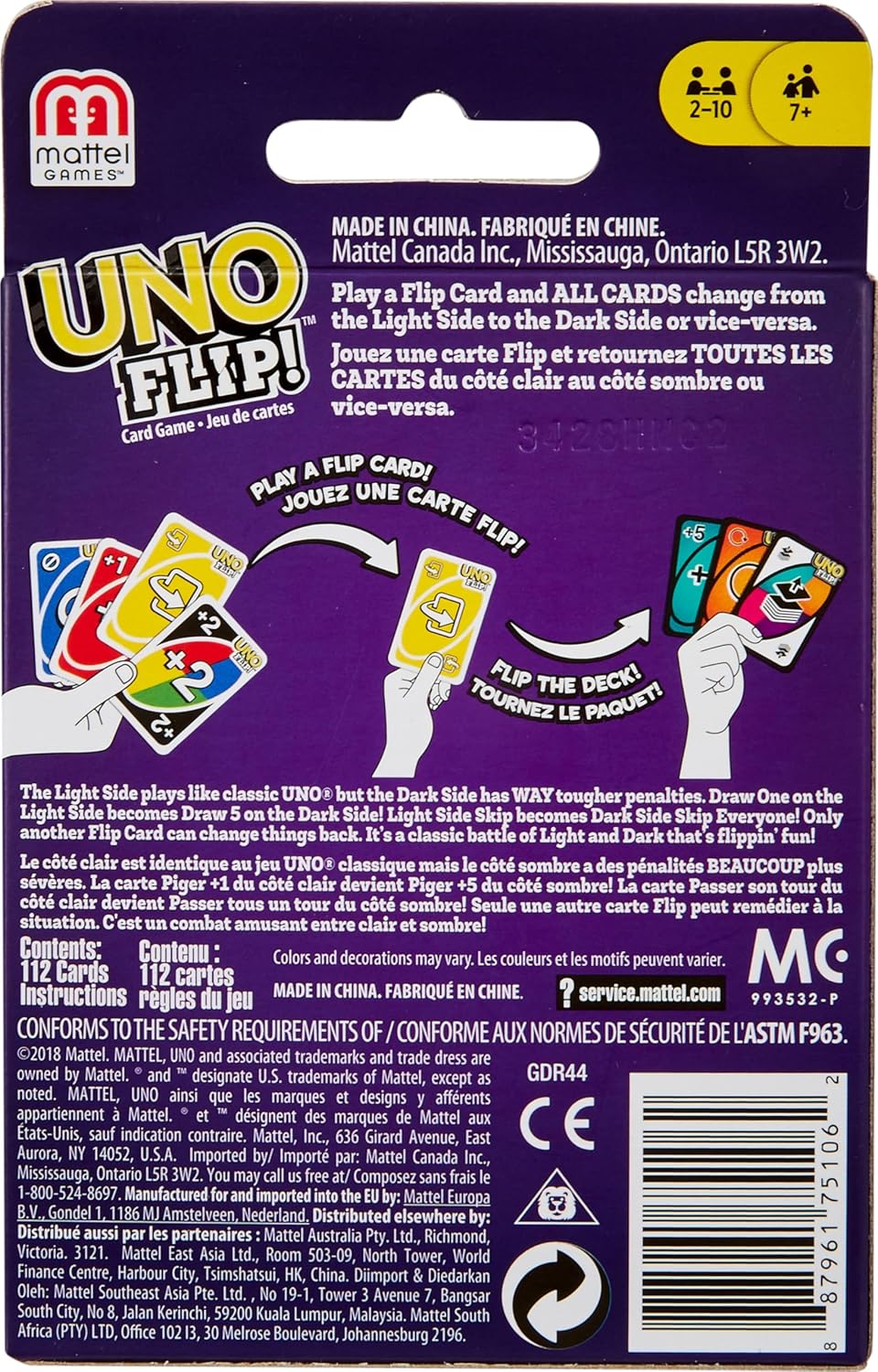 Mattel UNO Games - Flip the Deck Change the Game