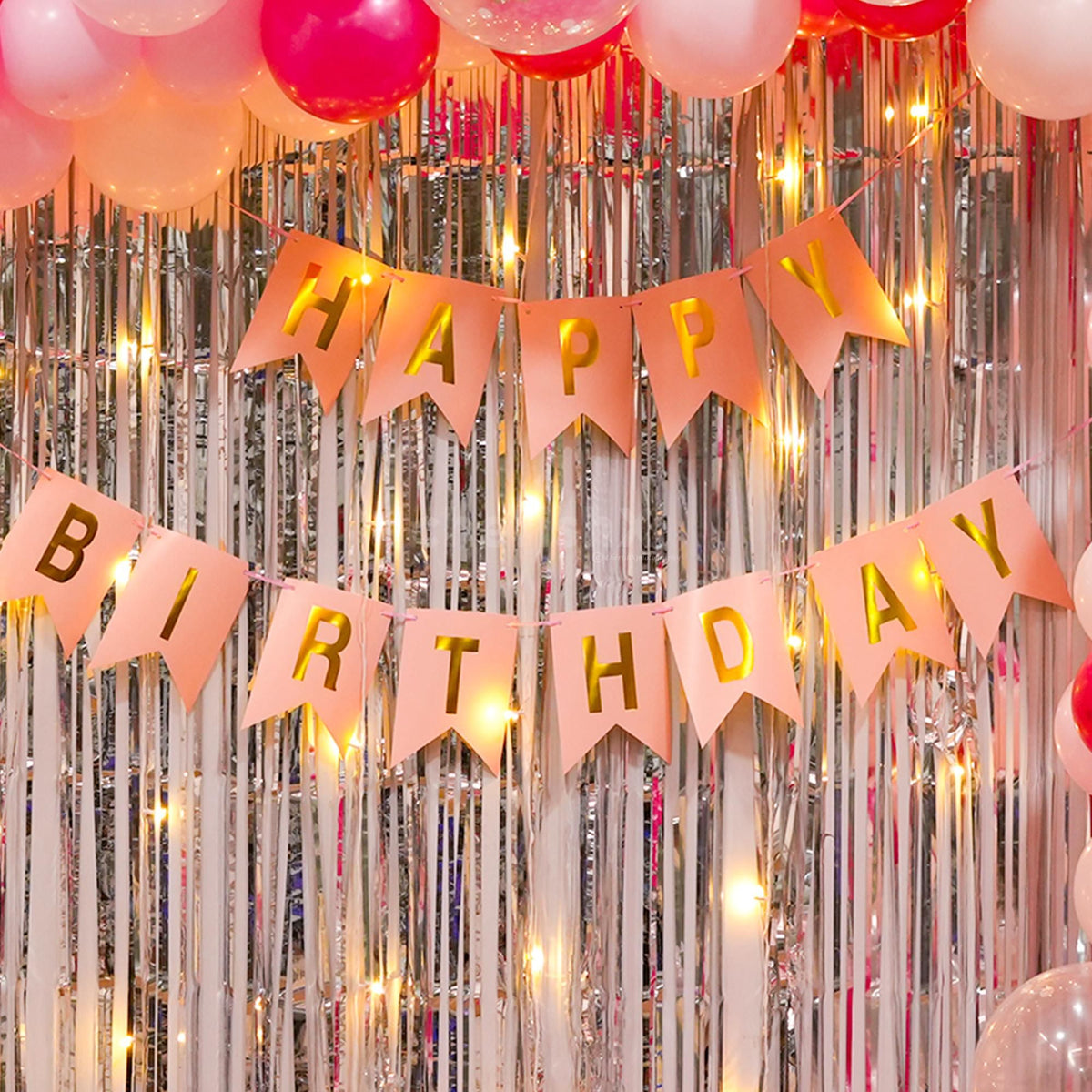 Pink And Silver Birthday Bliss Decoration