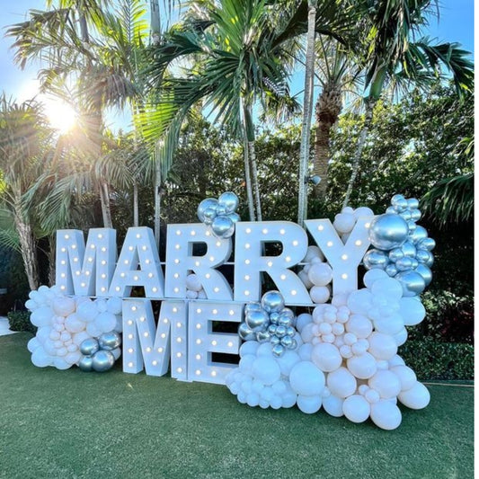 Marry Me Balloon Decor