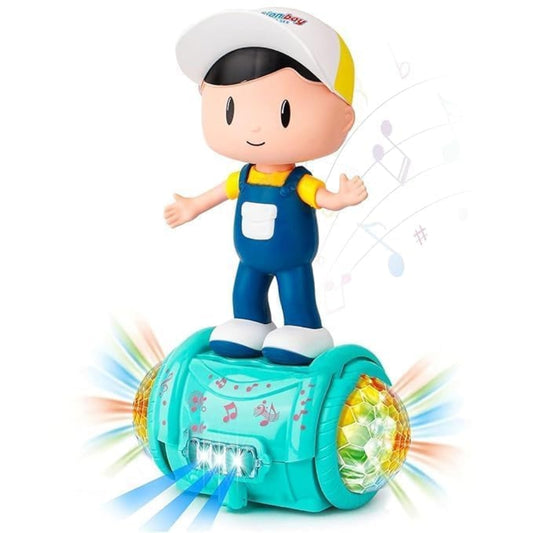 Ridhimani Dancing Fashion Boy Skates Hoverboard Vehicle Toy with 5D Light, Music, 360° Rotation and Bump & go Action for Kids | Boys | Girls