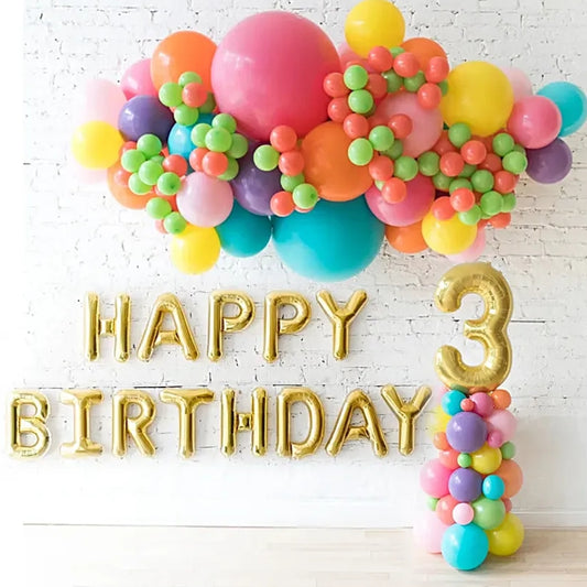 Colourful Kids Birthday Celebration Balloon Decor