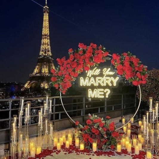 Will you marry me ring decor