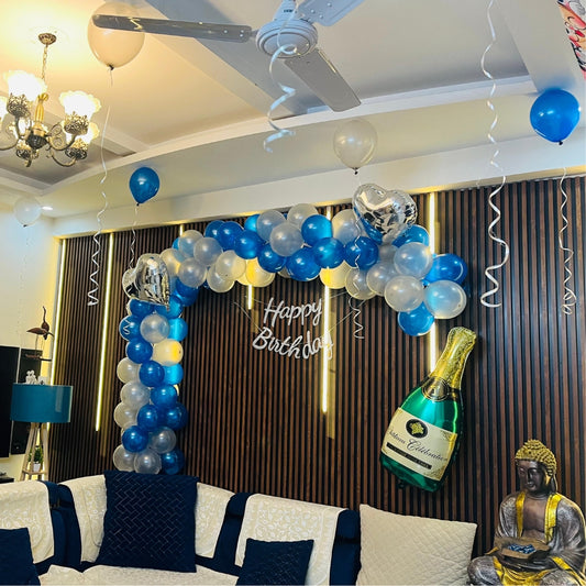 Birthday Decoration with wine Bottle