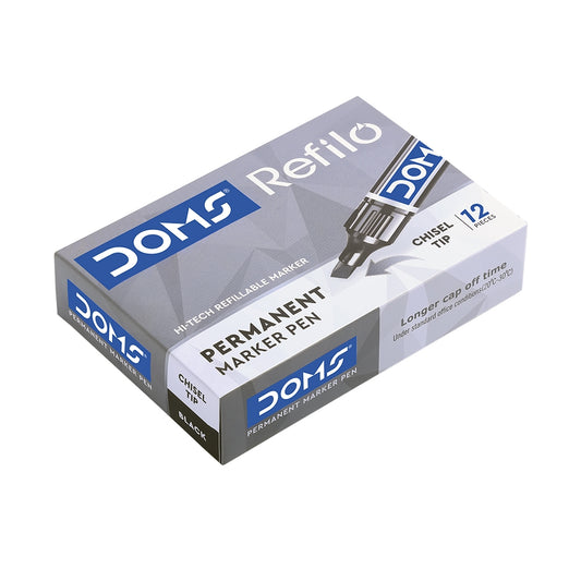 DOMS Refilo Permanent Marker( Pack of 10)