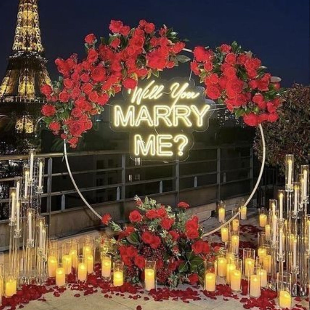 Will you marry me ring decor