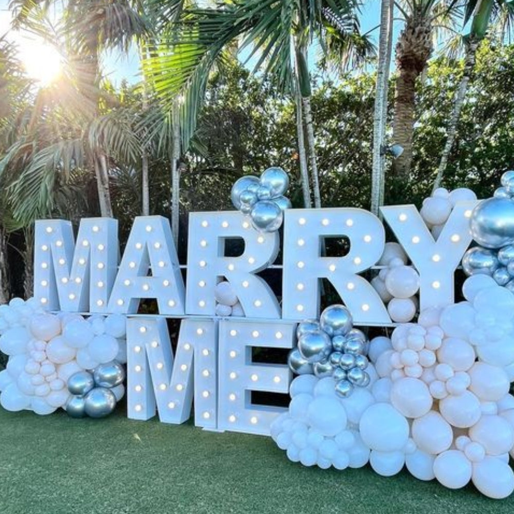Marry Me Balloon Decor