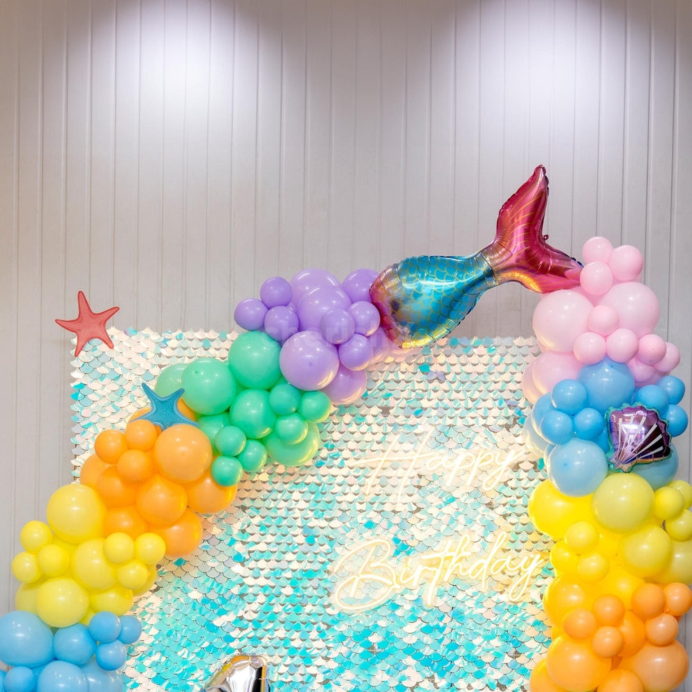Sequin Splash Mermaid Birthday Decoration