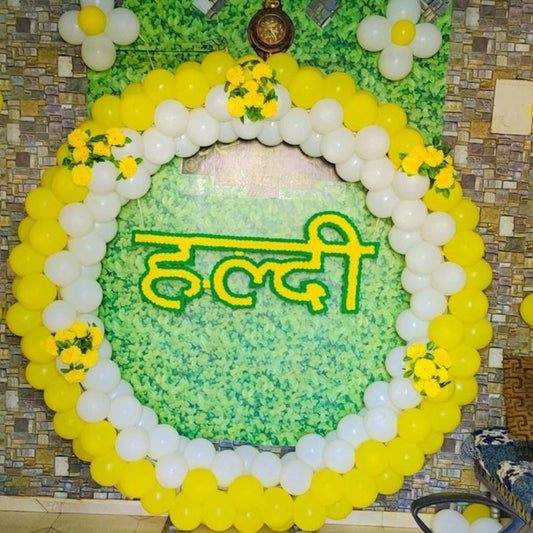 Haldi Balloon Decoration